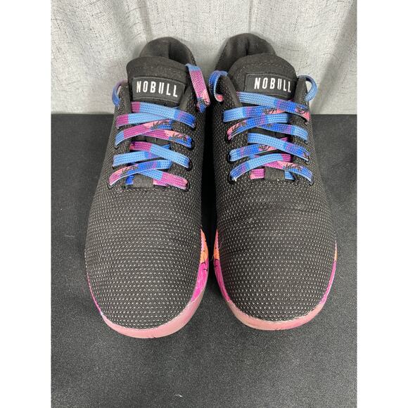 NOBULL Midnight Palm Cross Fit Trainers Sneakers M 6.5 W 8.0 - Picture 1 of 6
